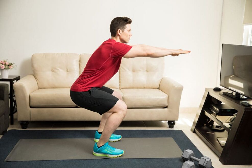 Squats membantu membina otot yang bertanggungjawab untuk potensi